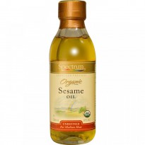 Spectrum Naturals, Organic Sesame Oil, Unrefined, 8 fl oz (236 ml)