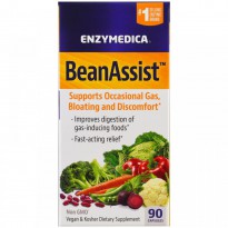 Enzymedica, BeanAssist, 90 Capsules