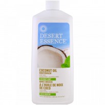 Desert Essence, Coconut Oil Mouthwash, Coconut Mint, 16 fl oz (480 ml)