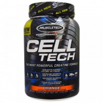 Muscletech, Cell Tech, The Most Powerful Creatine Formula, Orange, 3.09 lbs (1.40 kg)