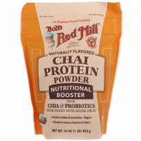 Bob's Red Mill, Chai Protein Powder, Nutritional Booster with Chia & Probiotics, 16 oz (453 g)