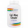 Solaray, Cal-Mag Citrate, 1:1 Ratio, 180 Veggie Caps