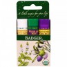 Badger Company, Lip Balm Gift Set, Green Box, 3 Pack, .15 oz (4.2 g) Each