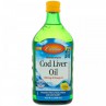 Carlson Labs, Wild Norwegian Cod Liver Oil, Natural Lemon, 16.9 fl oz (500 ml)